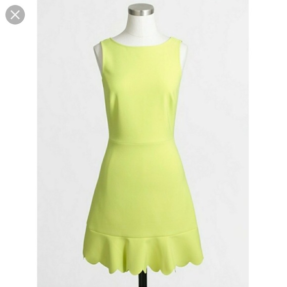 J. Crew Dresses & Skirts - J. Crew Scalloped Dress w V Back